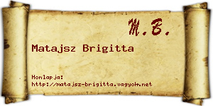 Matajsz Brigitta névjegykártya