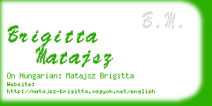 brigitta matajsz business card